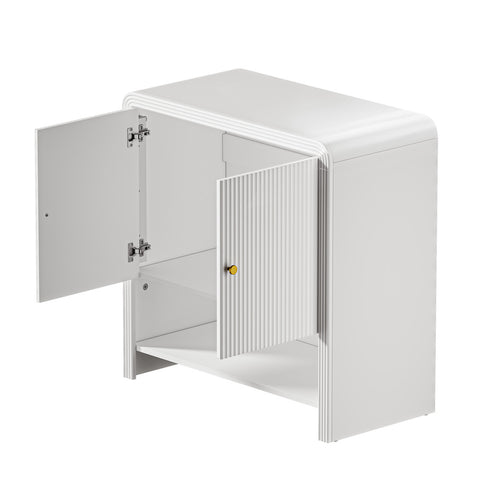 Buffet Sideboard Storage Cabinet 2 Doors Cupboard White