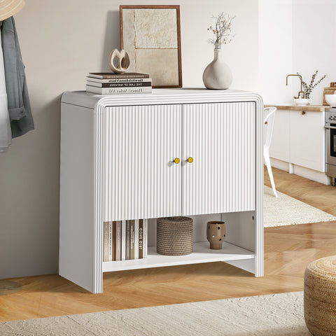 Buffet Sideboard Storage Cabinet 2 Doors Cupboard White
