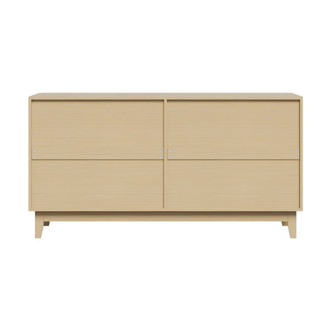Buffet Sideboard Storage Cabinet 4 Doors Cupboard Natural