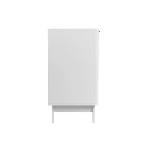 Buffet Sideboard Storage Cabinet 4 Doors Cupboard White
