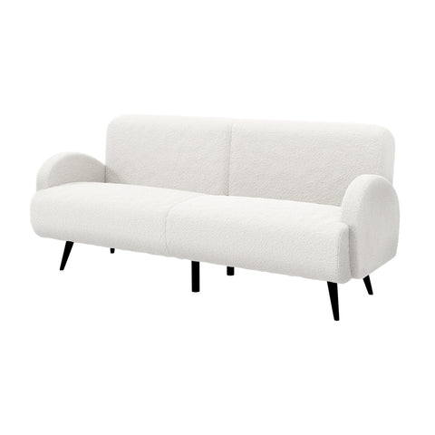Sherpa Sofa Luxury 3 Seater Fleece White