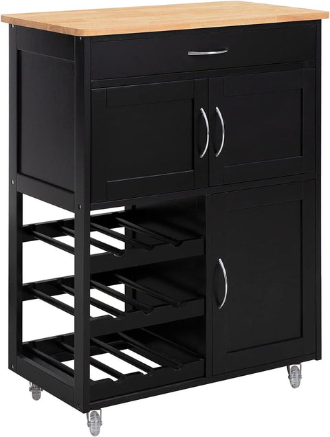 Trolley Bottle Rack Drawer Cabinet