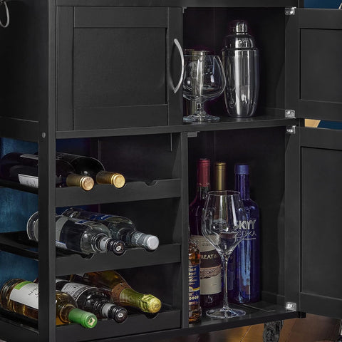 Trolley Bottle Rack Drawer Cabinet