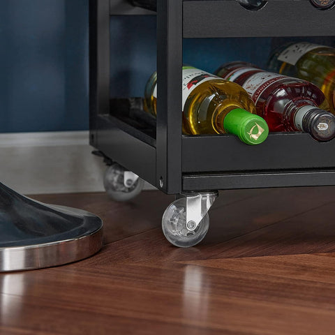 Trolley Bottle Rack Drawer Cabinet