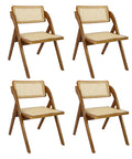 Levede 4X Foldable Rattan Dining Chairs-1966287368076005376