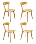 Levede 4x Dining Chairs Wooden Kitchen Chair-1966287375470563328