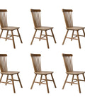 Levede 6x Dining Chairs Kitchen Windor Oak-1966287360421400576