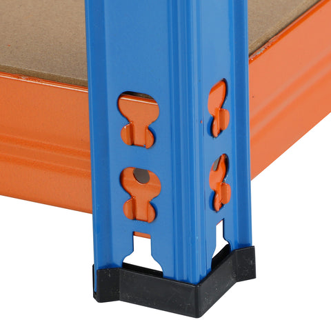 Sharptoo 2x Warehouse Storage Rack 5-tier 1.8m Orange&Blue