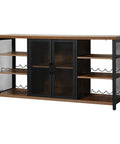 Levede Bar Cabinet Buffet Sideboard Walnut-1954802987327164416