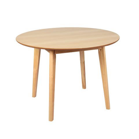 Levede Dining Table Round Rubberwood Base 120cm Natural 120 CM-1864183291977011200
