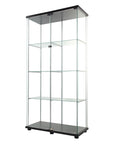 164cm Glass Display Cabinet 2 Doors-1954802343254036480