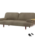 LEVEDE  CONVERTIBLE SOFABED WITH USB CHARGE AND SIDE TABLE-1954802387826905088