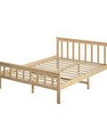 Levede Wooden Bed Frame Queen Size Mattress Natural-1954802925381488640