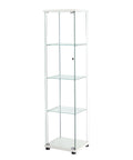 Stacked Display Cabinet Tempered Glass White-1954803004272152576