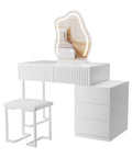 Levede Dressing Table Stool Set with Mirror Led-1954802443267215360