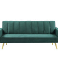 Levede Sofa Bed Convertible Velvet Lounge Recliner Couch Sleeper 3 Seater Green-1954802342541004800