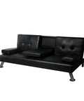 Levede Sofa Bed Adjustable Recliner Black-1954803010626523136