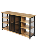 Levede Bar Cabinet Buffet Sideboard Oak-1954802987104866304