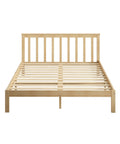 Levede Wooden Bed Frame Queen Full Size Nature Natural-1864183190667792385