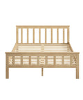 Levede Wooden Bed Frame Queen Size Mattress Natural-1954802925381488641