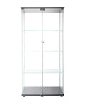 164cm Glass Display Cabinet 2 Doors-1954802343254036481