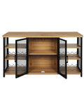 Levede Bar Cabinet Buffet Sideboard Oak-1954802987104866305