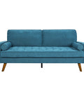Levede Fabric Sofa Armchair 3 Seater Couch Blue 191cm Wide-1954802588826341377