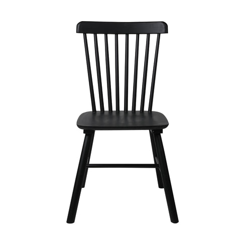 Levede 2x Dining Chairs Kitchen Winsor Black-1954802978070335489