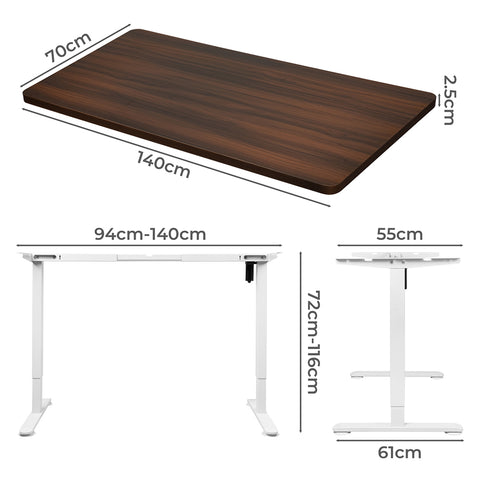 Levede Motorised Standing Desk Adjustable 140cm Walnut 1000x 1MM-1954803021993086978