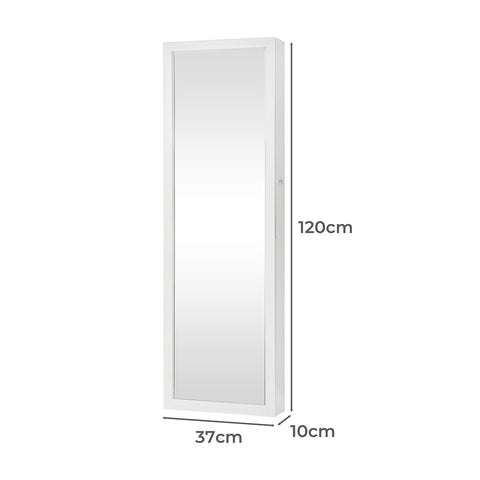 Levede Mirror Jewellery Cabinet LED-1954802757206675458