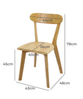 Levede 2x Dining Chairs Wooden Kitchen Chair-1954802998660173826