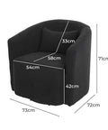 Levede Fleece Rocking Chair-1954802380457512962