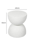 Levede Side Table Terrazzo Coffee Tables Beige-1954802989000691714