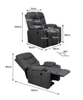 Levede Recliner Chair Electric Lift Grey-1954802888878460930