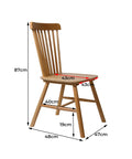 Levede 2x Dining Chairs Kitchen Windor Oak-1954802978275856386