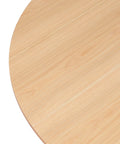 Levede Dining Table Round Rubberwood Base 120cm Natural 120 CM-1864183291977011203