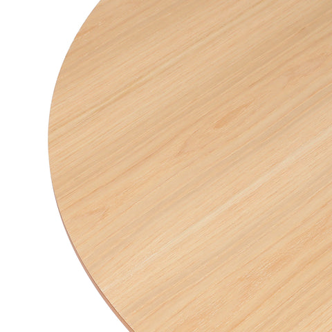 Levede Dining Table Round Rubberwood Base 120cm Natural 120 CM-1864183291977011203