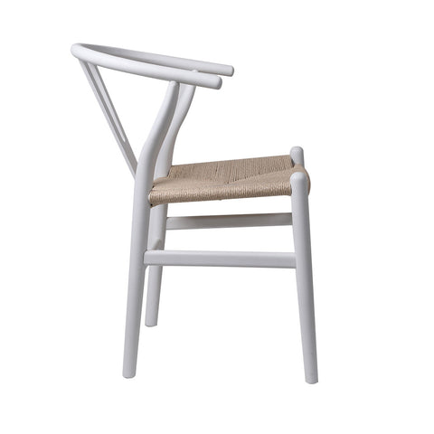 Levede 2x Dining Chairs Wooden Hans White-1954802981002153987