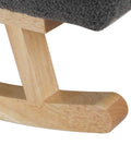 Levede Fleece Rocking Chair with footstool-1954802408546766851