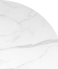 Levede Dining Table Round Rubberwood Base 120cm White 120 CM-1954802999247376387