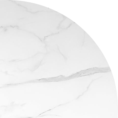 Levede Dining Table Round Rubberwood Base 120cm White 120 CM-1954802999247376387