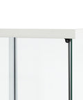 Stacked Display Cabinet Tempered Glass White-1954803004272152579