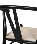 Levede 6x Dining Chairs Wooden Hans Black-1966287363630043140