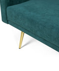 Levede Sofa Bed Convertible Velvet Lounge Recliner Couch Sleeper 3 Seater Green-1954802342541004804