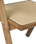 Levede 2x Dining Chair Solid Wood Rattan Natural-1954802993522151428