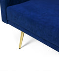 Levede Sofa Bed Convertible Velvet Lounge Recliner Couch Sleeper 3 Seater Blue-1954802342377426948