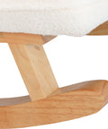 Levede Fleece Rocking Chair with footstool-1886651016225624068