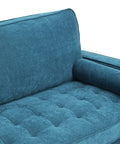 Levede Fabric Sofa Armchair 3 Seater Couch Blue 191cm Wide-1954802588826341380
