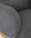 Levede Fleece Rocking Chair with footstool-1954802408546766852