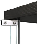 Stacked Display Storage Cabinet Glass Black-1954803004075020293